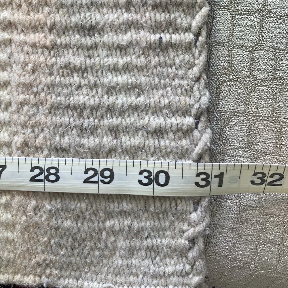 Handmade Southwestern Aztec 100% Wool Rug Serape 31